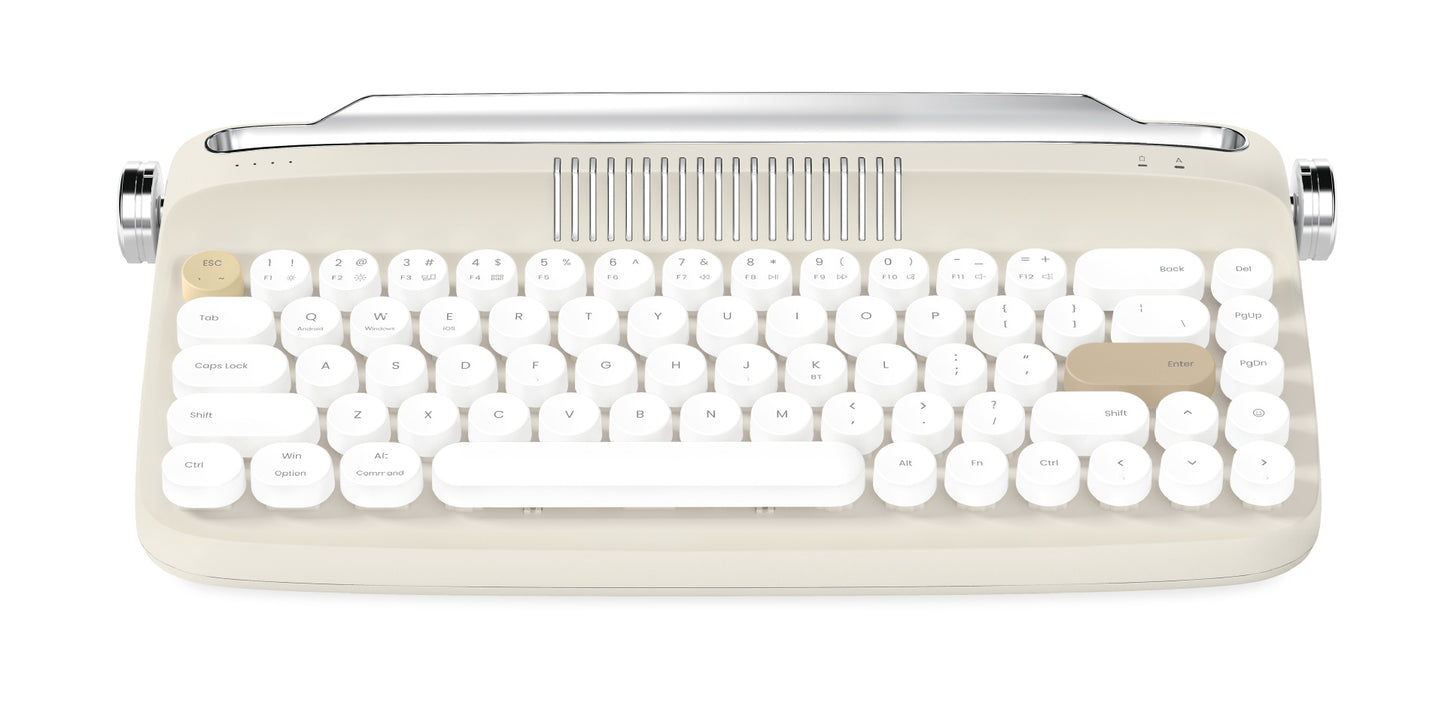 B307 Rechargeable Retro Bluetooth Wireless Keyboard